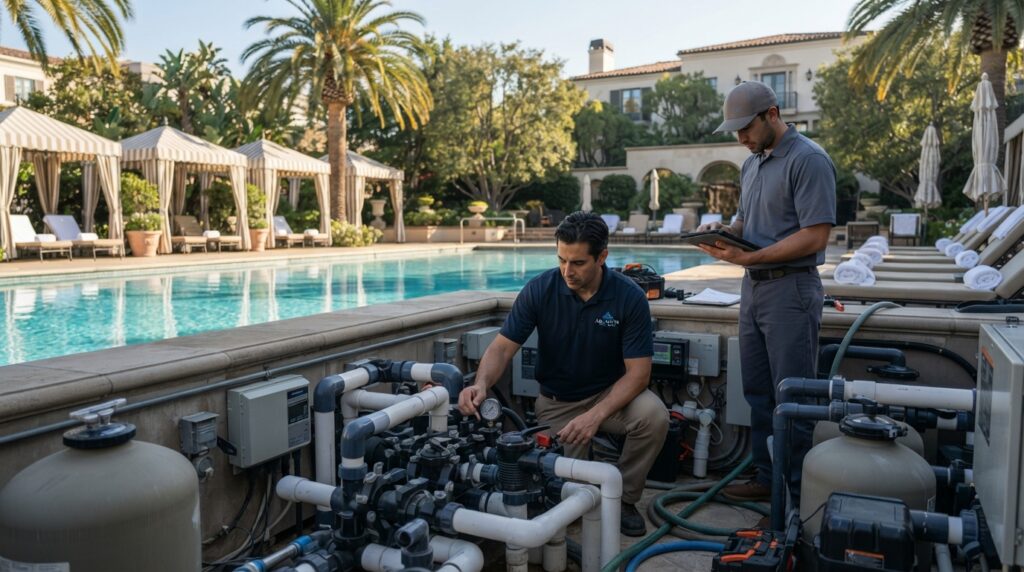 Commercial Swimming Pool Repair Challenges in Los Angeles & Beverly Hills